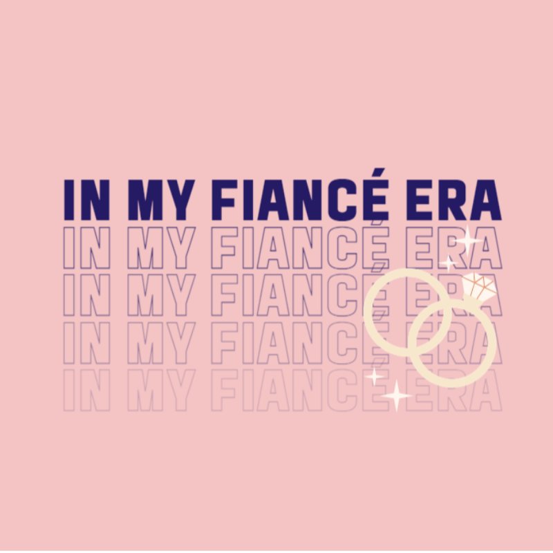 In My Fiancé Era [Pink Gildan Softstyle Tee, Crewneck Sweatshirt, or Hoodie]  Main Image